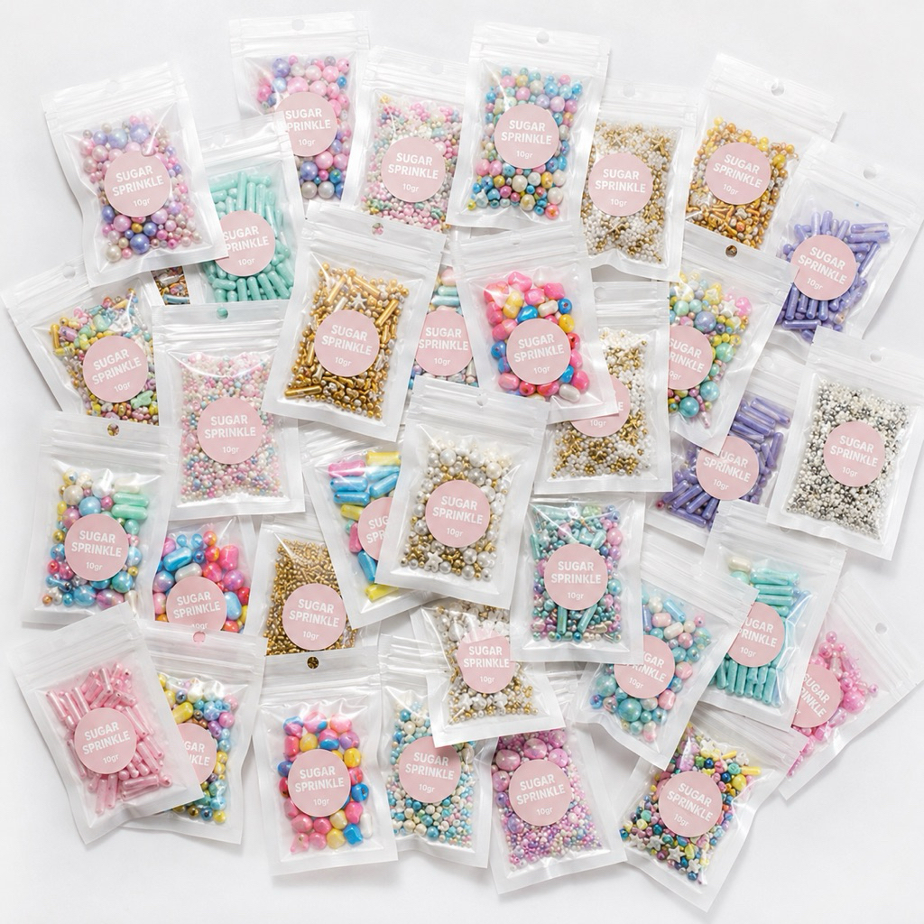 Sprinkle Hiasan Kue 10gr (Springkel Bahan Kue Bisa Dimakan Edible)