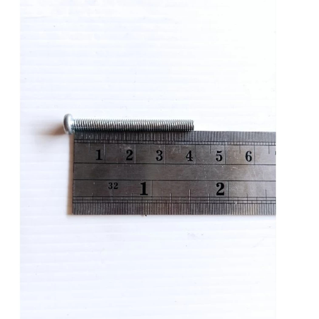 isi 10pcs baut obeng bunga 6 panjang 4cm (m4x40)