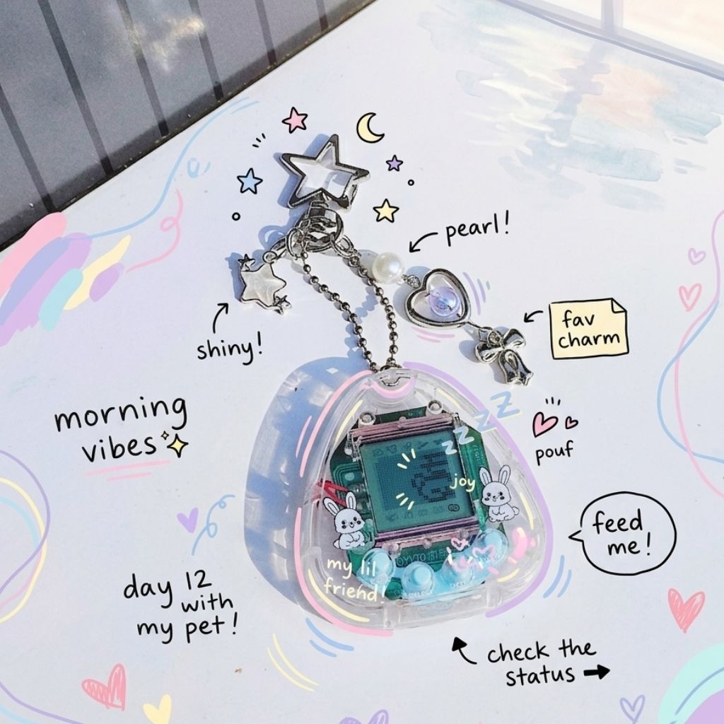 Keychain Gantungan Kunci Tamagotchi Hias