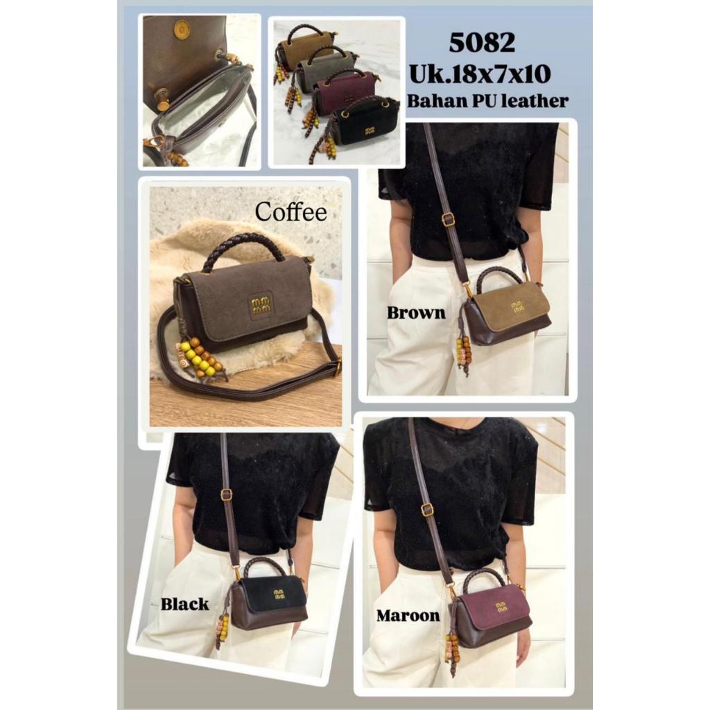 TAS SLEMPANG TENTENG MINI KULIT KOMBINASI SUEDE