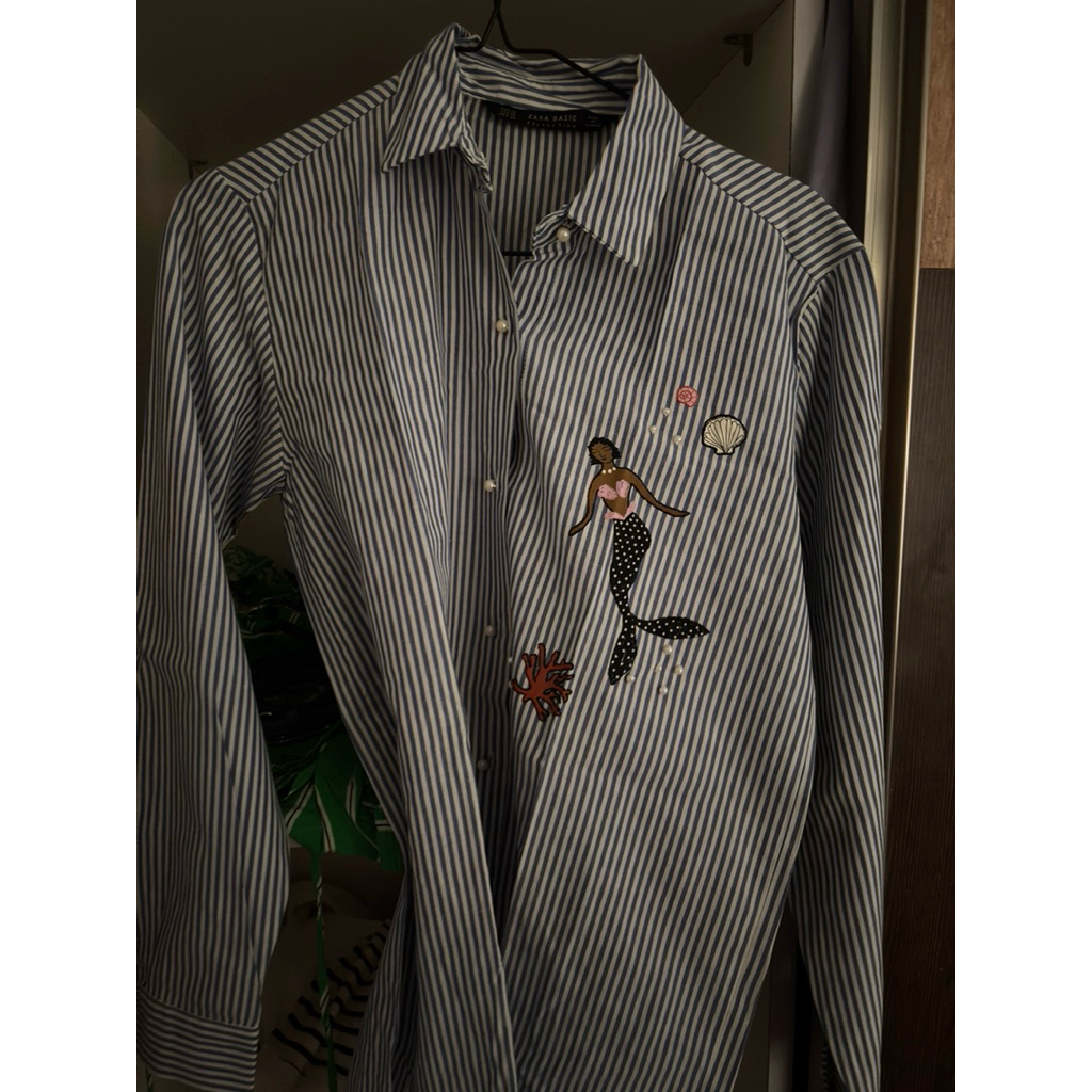 zara stripe shirt size xs