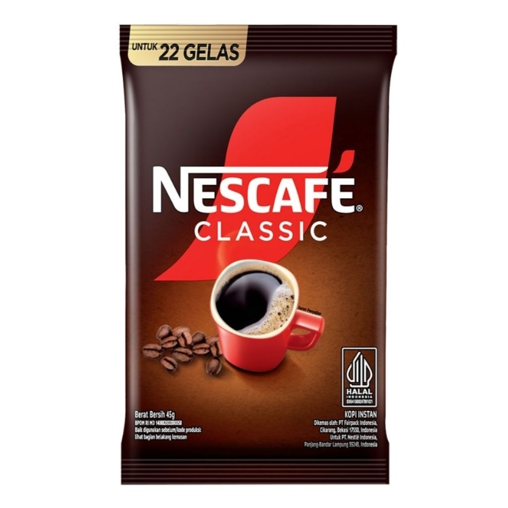 Nescafe Kopi Klasik Bubuk 45gr