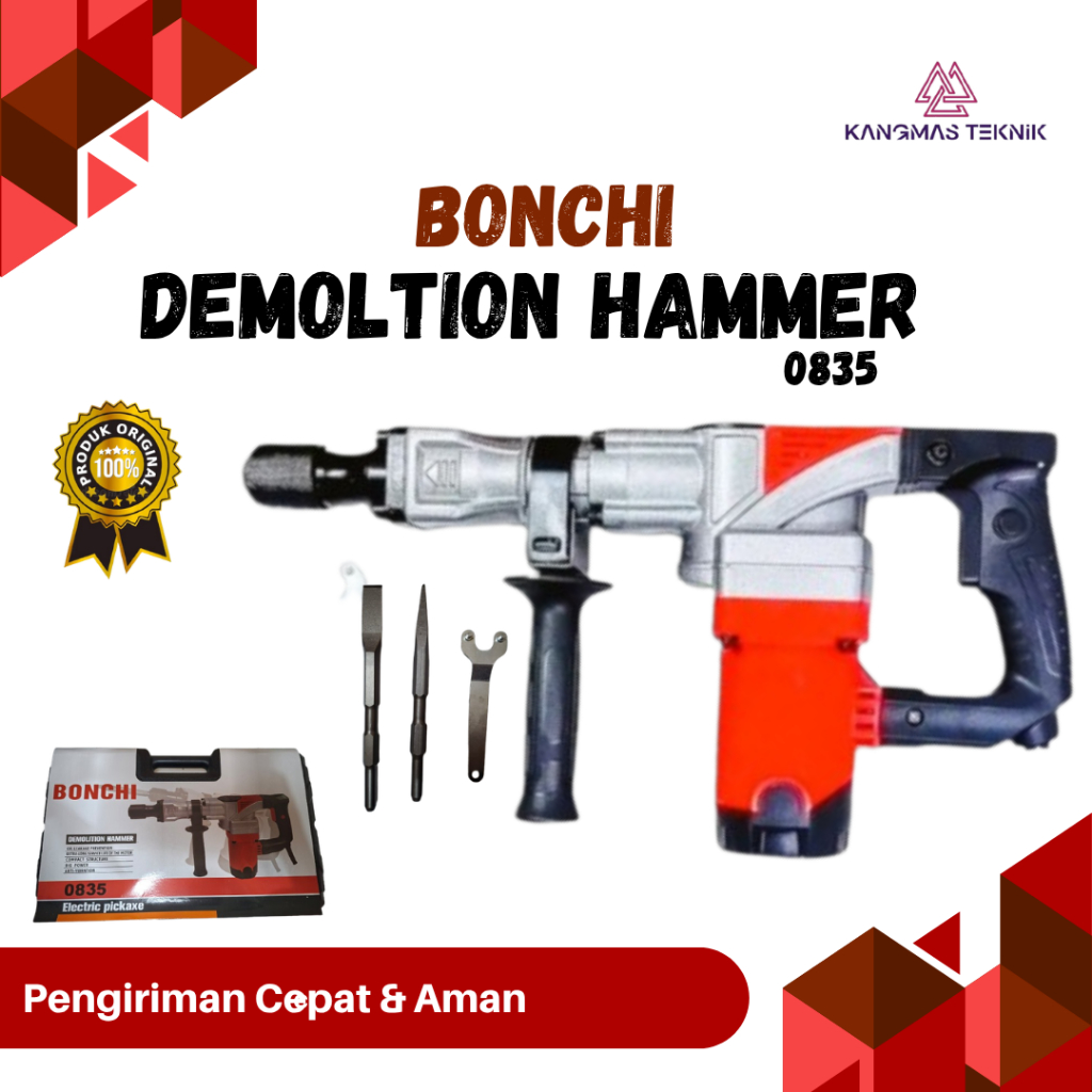 NEW BONCHI Mesin Jack Hammer Drill 0835 / BONCHI / Mesin Bobok Beton Tembok Hammer Drill 0835 / Germ