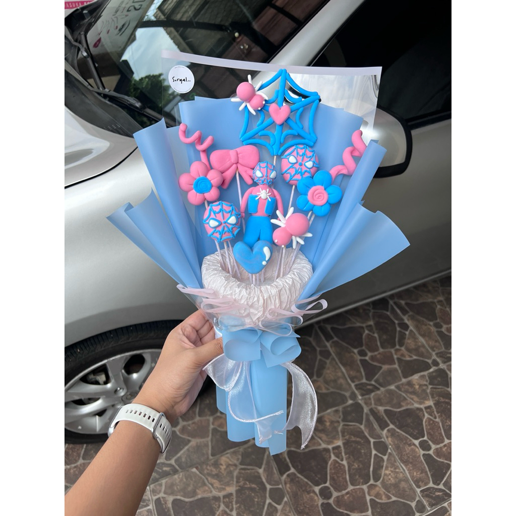 Buket clay | Custom clay bouquet | Buket wisuda | Gift birthday | Clay bouquet flowers | Graduation 