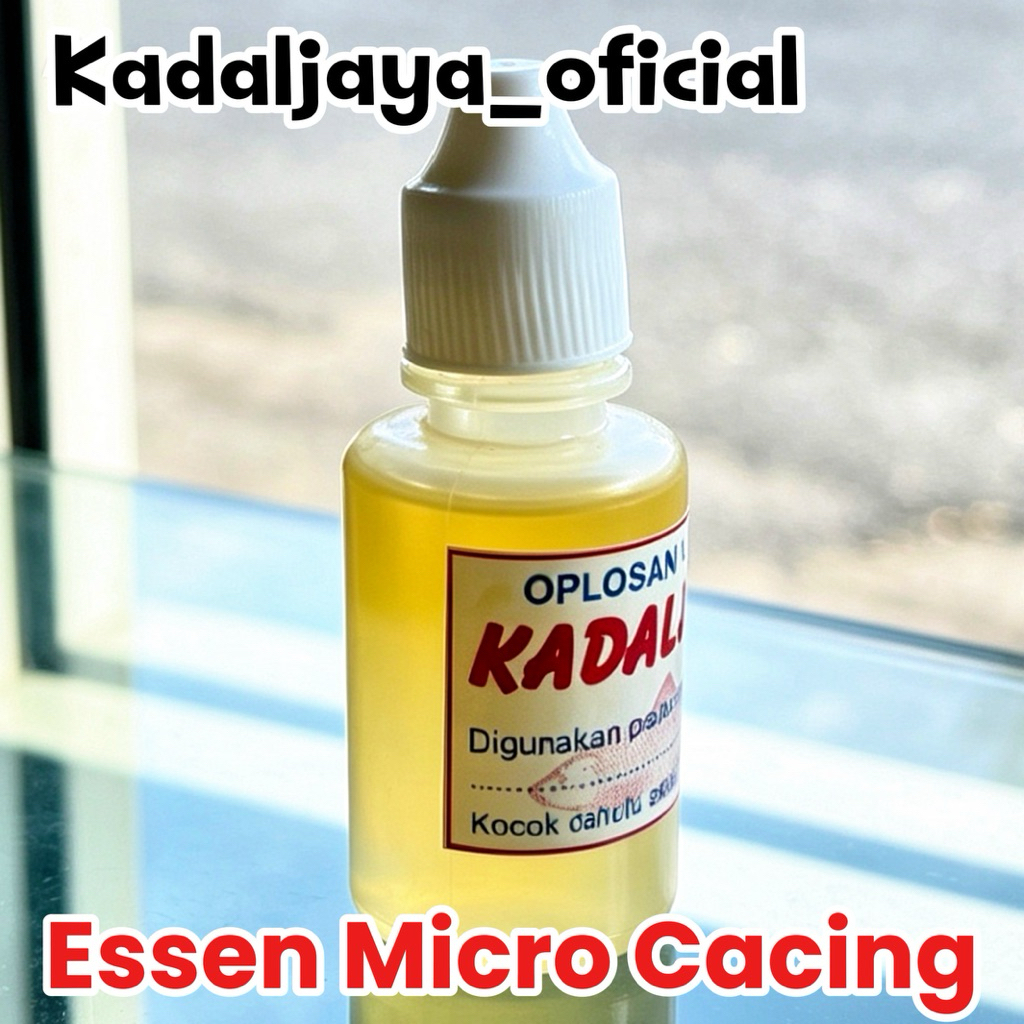Kadal Jaya Essen MICRO CACING 30 ML | Essen LELE Ikan Mas Patin Nila Mujair | Galatama Babon Indukan