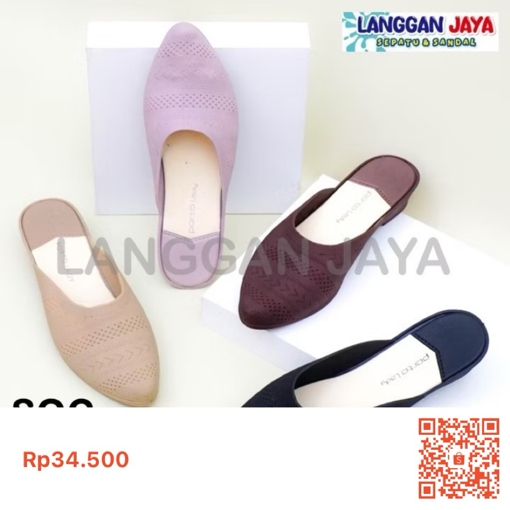 PORTO LADY SOC (36-40) sandal karet wanita model terbaru