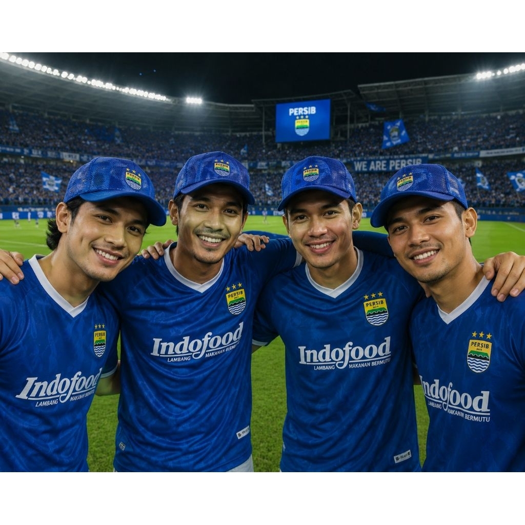 Topi Trucker Dewasa Persib Juara Bintang 5 Unisex