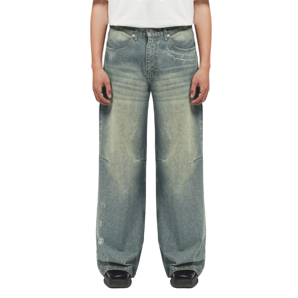 Amigos de Nimes - London Desert Wash - Wide Denim Jeans