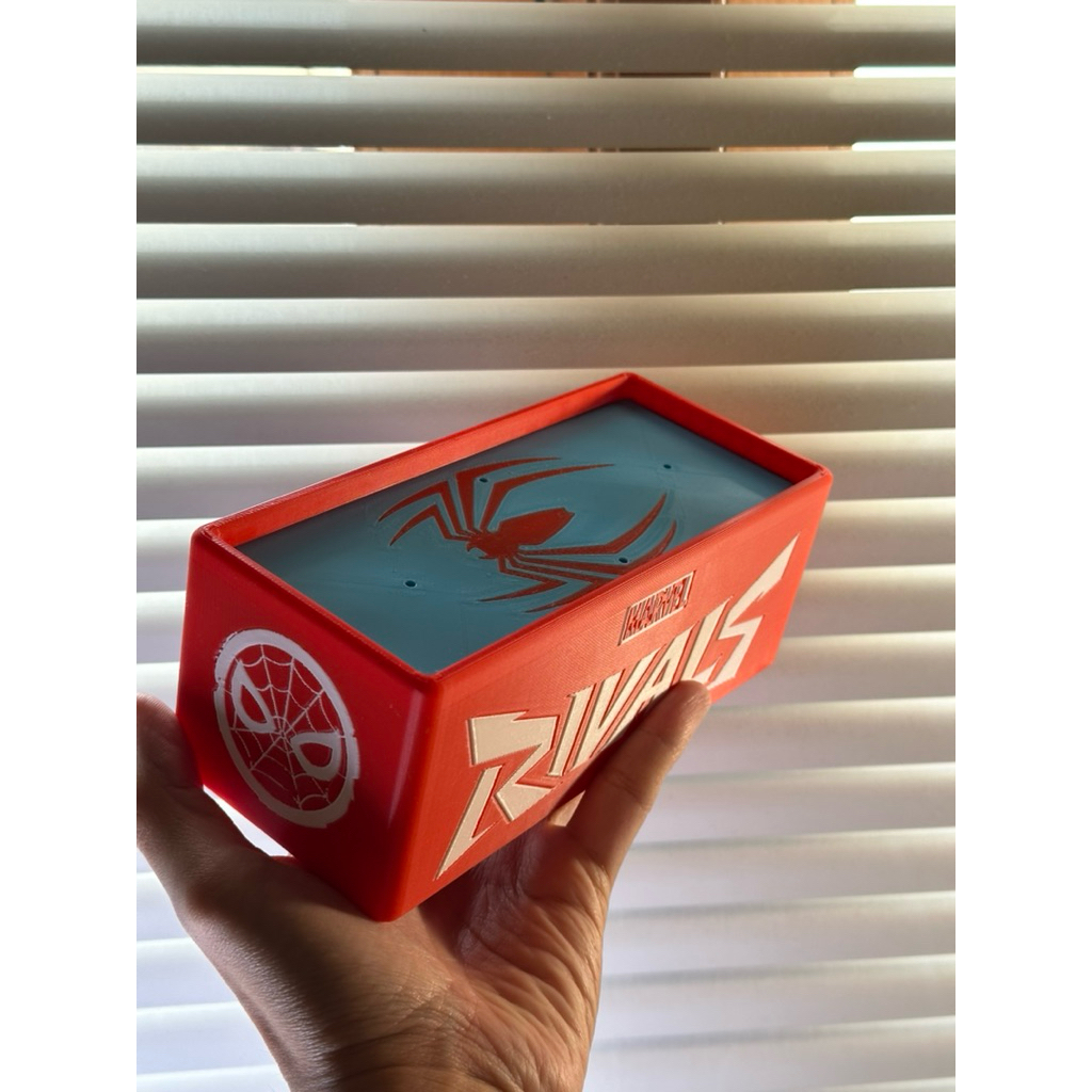 Custom BLOKEES MARVEL RIVALS Figure Box / Storage SPIDERMAN 3D Print