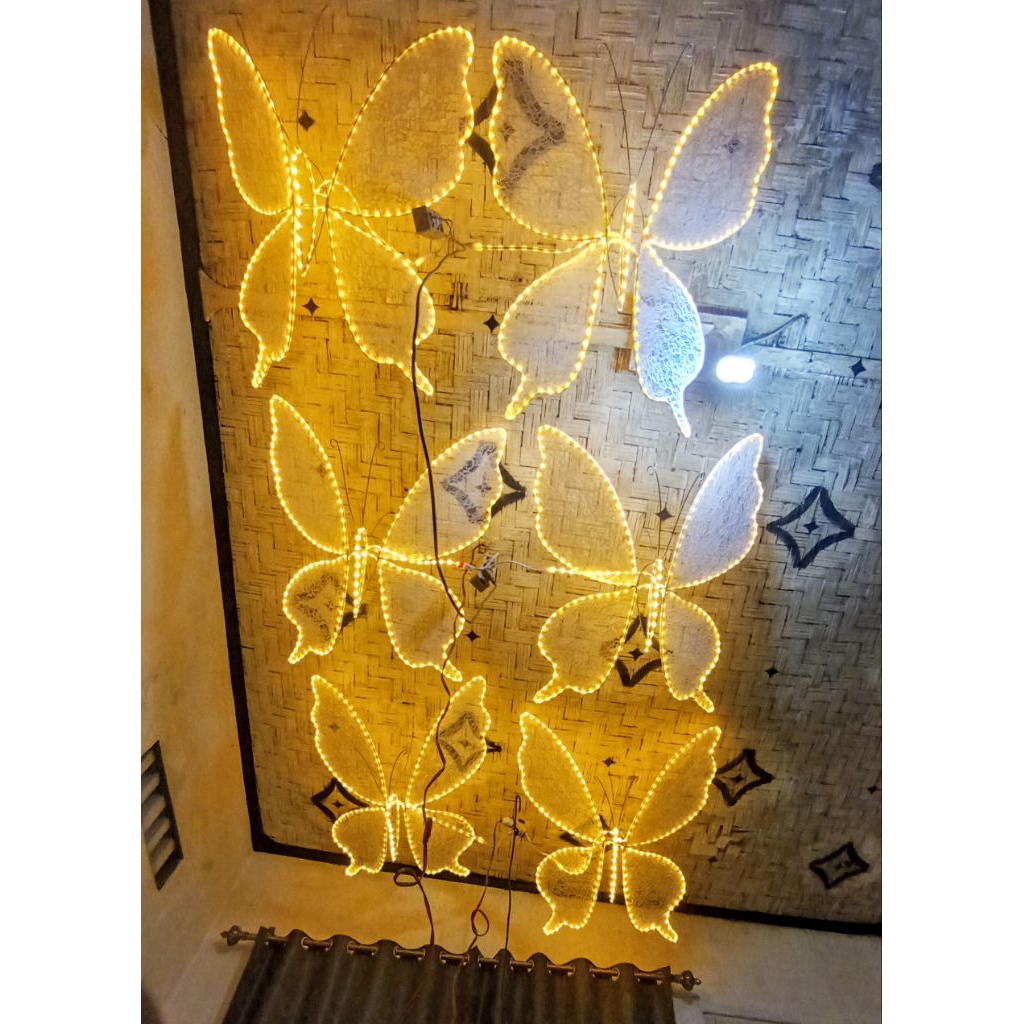 lampu kupu-kupu lampu gantung kupu-kupu dekorasi