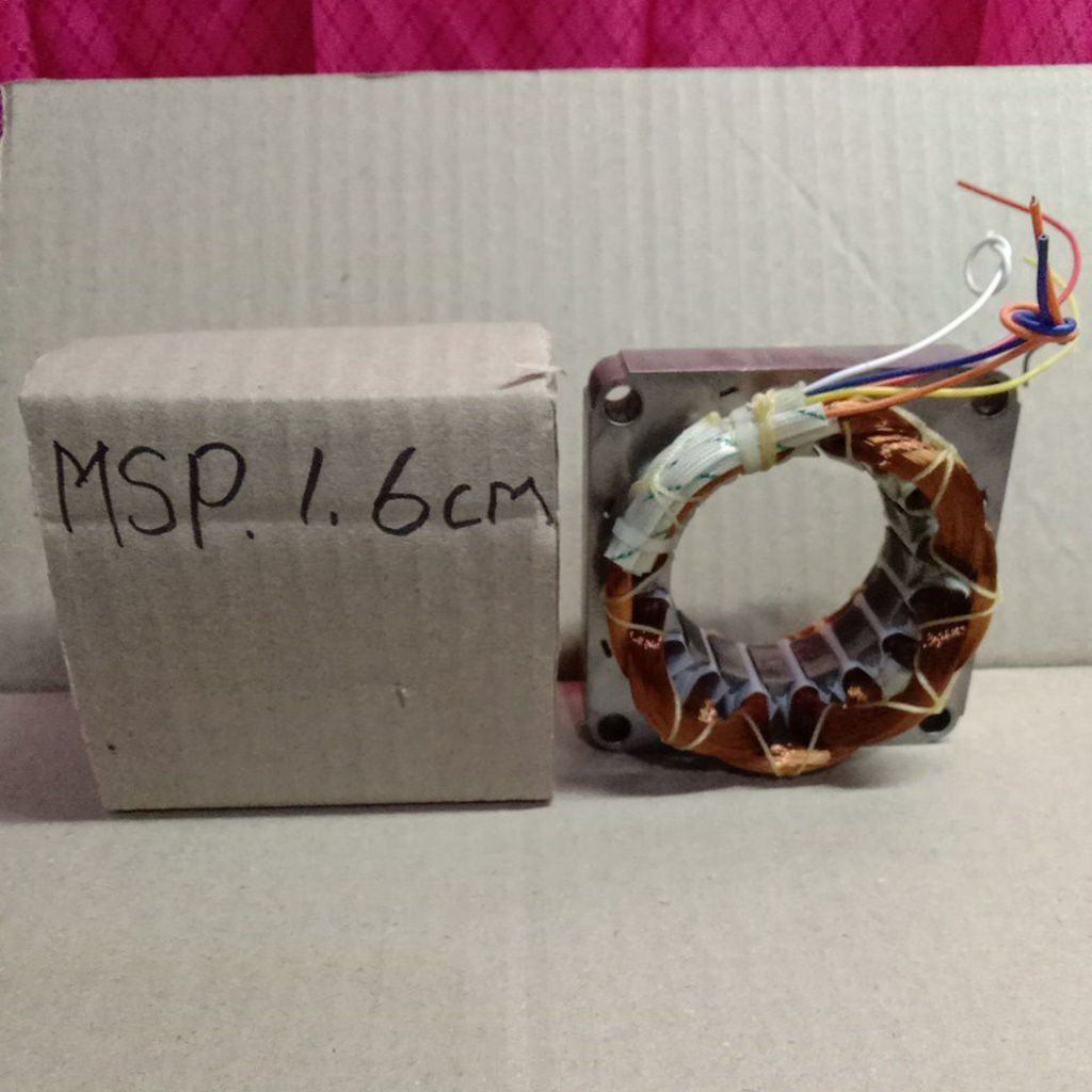 spull+fuse (sekring) kipas angin Maspion 1,6cm /12inch tembaga murni