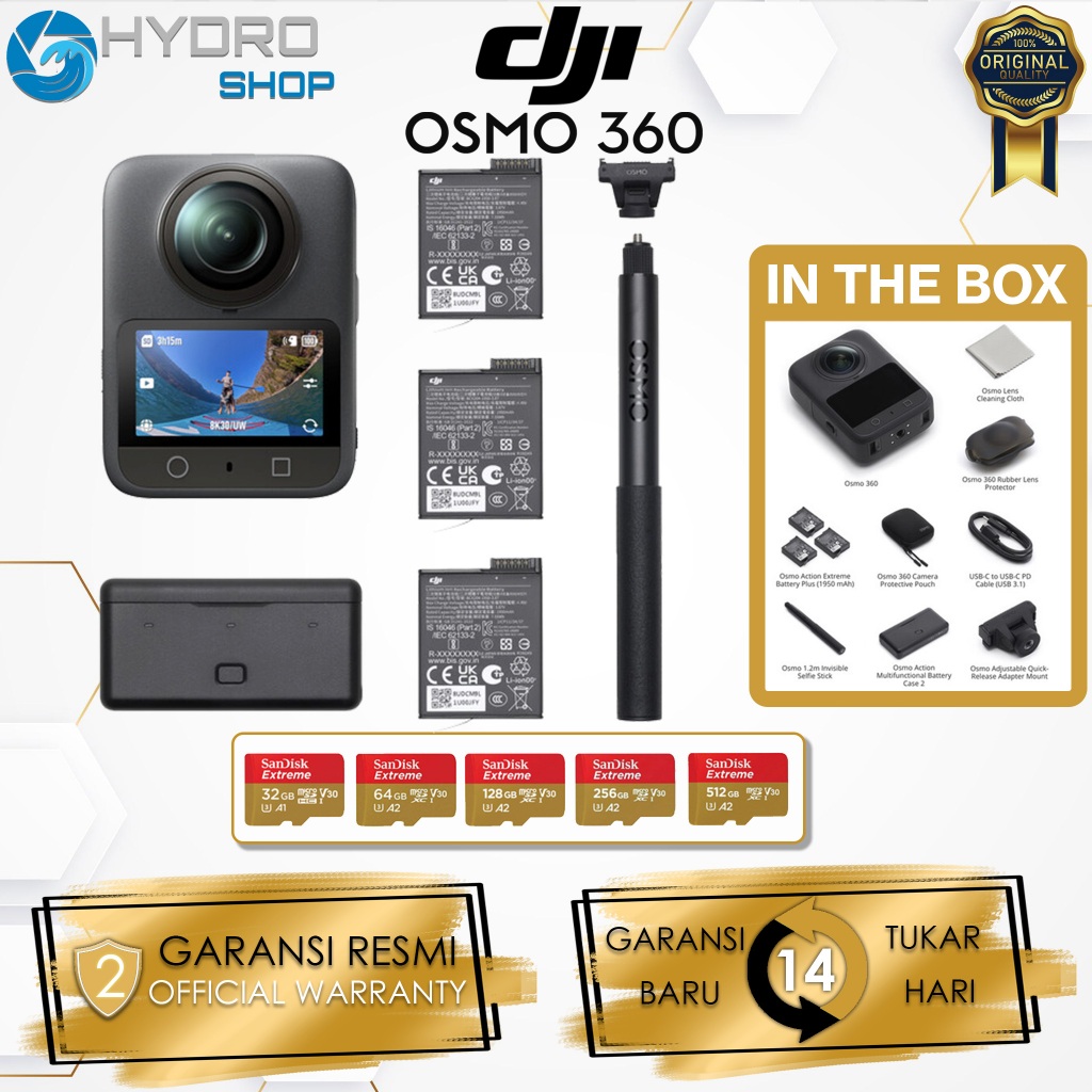 DJI Osmo 360 Action Camera Adventure Combo / DJI Osmo360 / DJI Osmo 360 Standard Combo