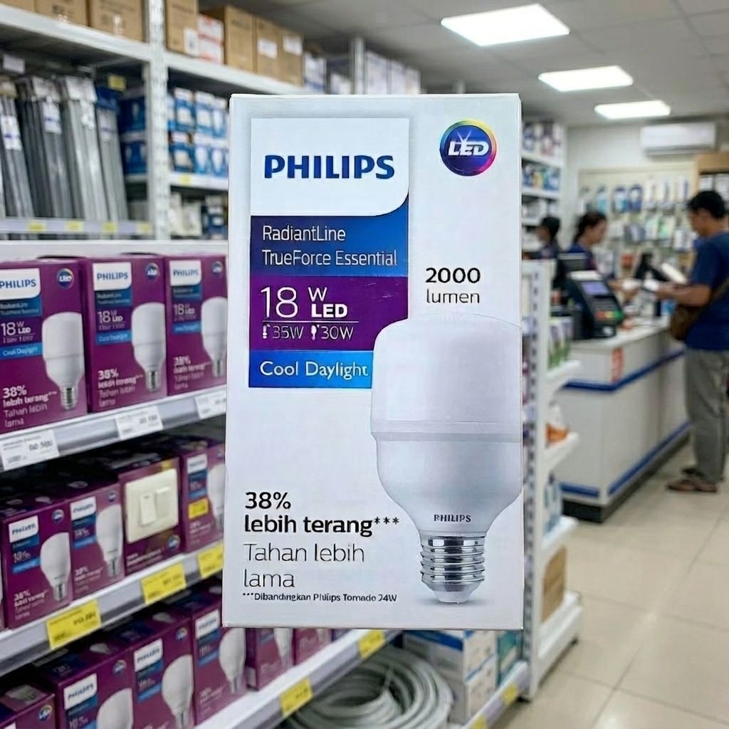 *SALE* PHILIPS LAMPU LED 18 WATT PUTIH RADIANTLINE TRUEFORCE ESSENTIAL