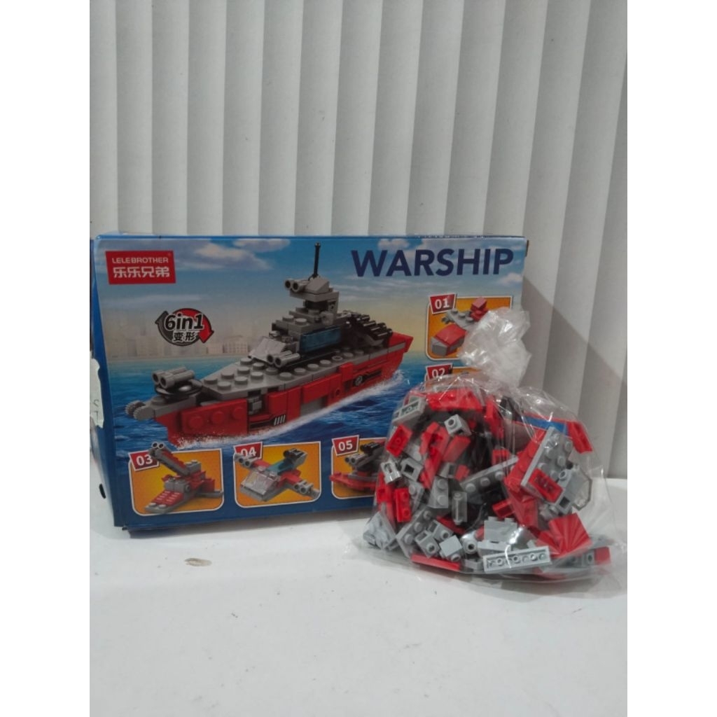 Lego Brother Warshi sebuah mainan balok susun (brick) edukatif bertema militer.
