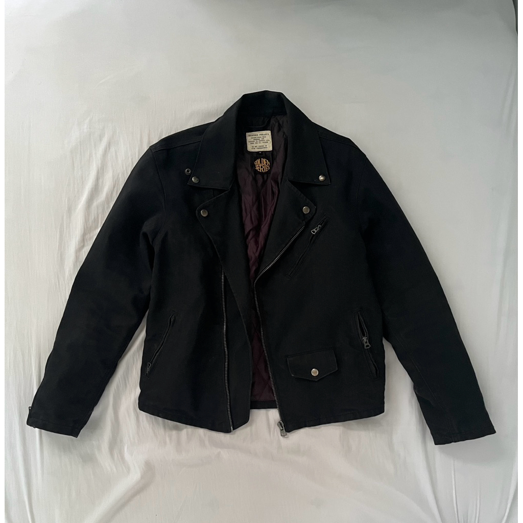 Bespoke Project - Black Denim Bikers Jacket