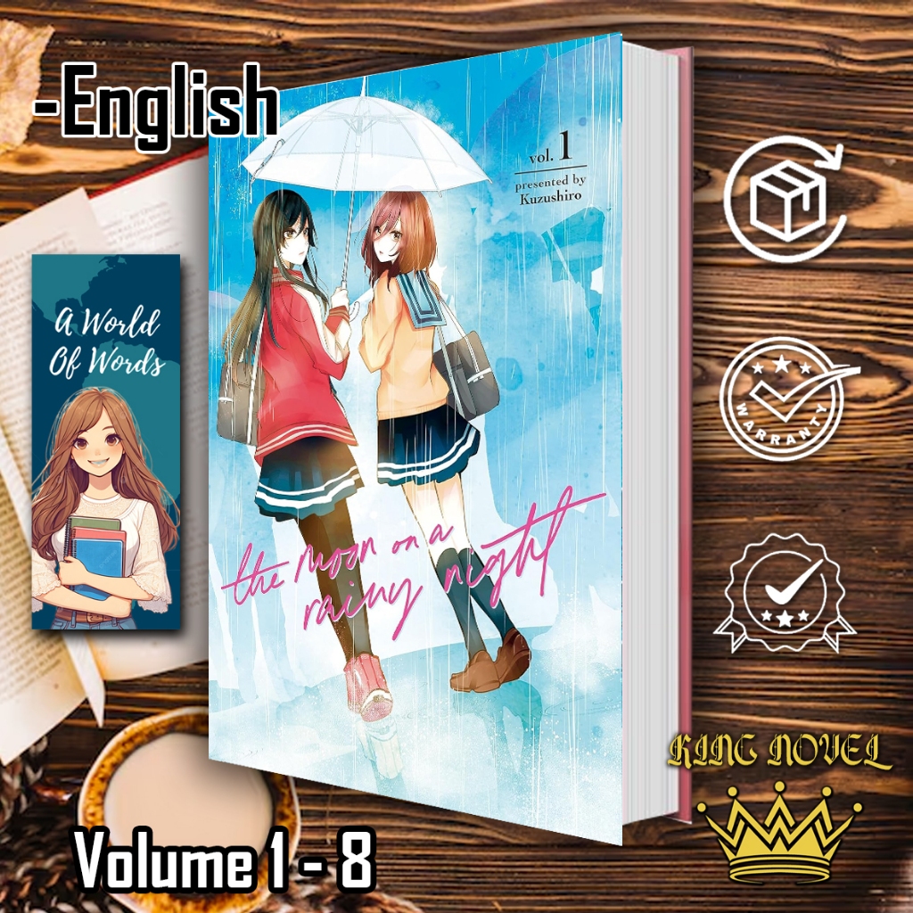 Manga Yuri The Moon on a Rainy Night Vol. 1-8 (English)