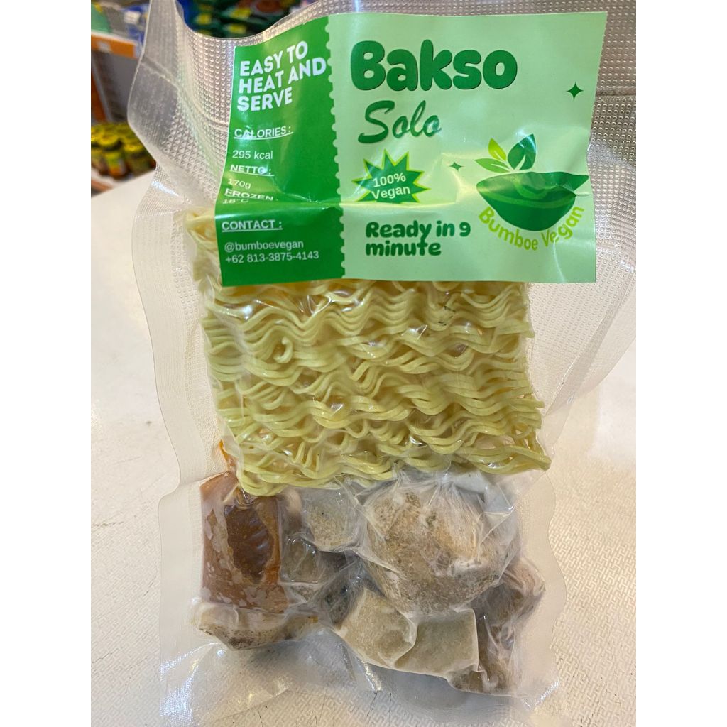 [INSTAN ONLY][FROZEN] PAKET BAKSO VEGETARIAN (SIAP SAJI)