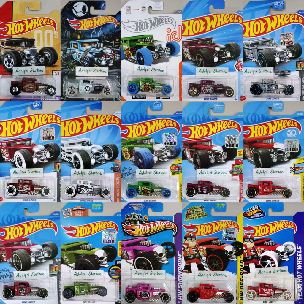 hotwheels hot wheels bone shaker factory sealed short card hw art cars mild to wild off road game ov