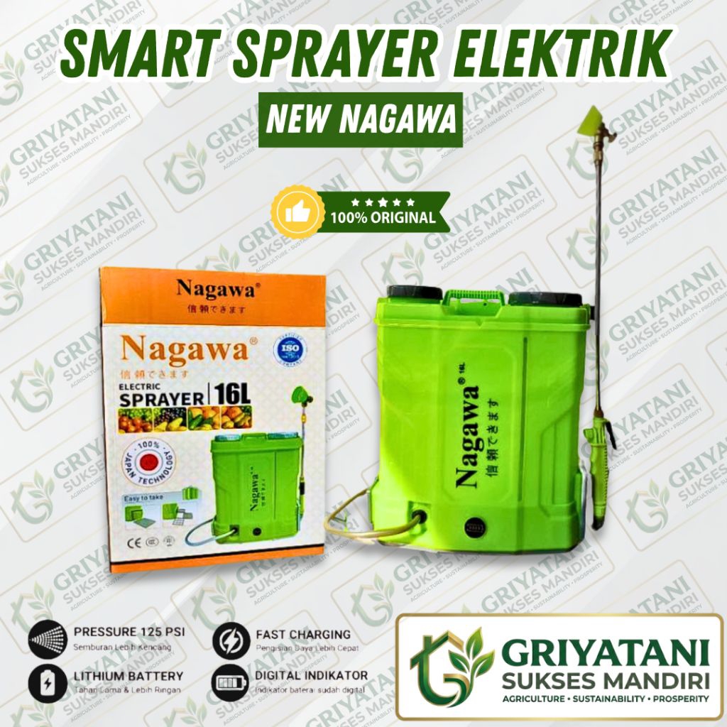 Sprayer elektrik Nagawa / Sprayer gendong elektrik / Alat semprot gendong elektrik