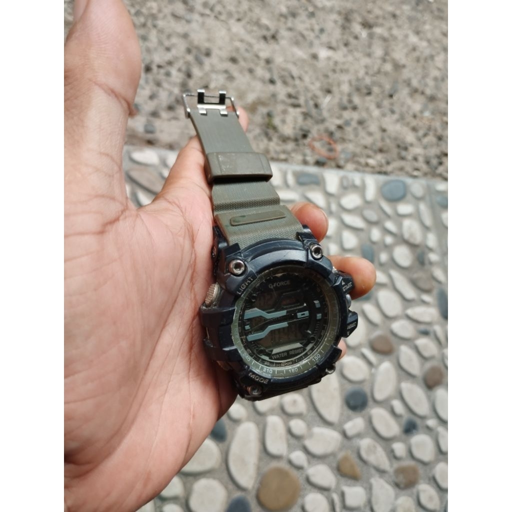 jam tangan G-force g shock bekas normal tahan air