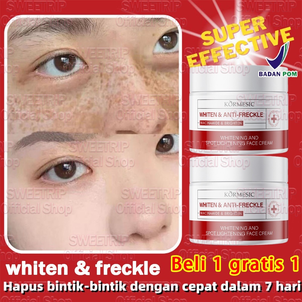BPOM Cream Flek Hitam Membandel 50g Krim penghilang flek hitam Cream Siang Malam Glowing Cream Pemut