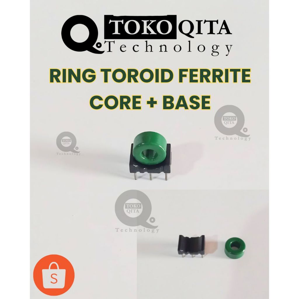 Ring Toroid Ferrite Core + Base 6 pin