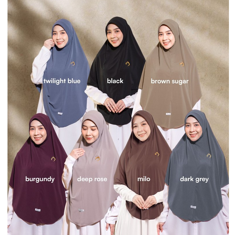 Audina Bergo Bahan Jersey Premium Tebal Jumbo Safa _Bergo Jilbab Dagu