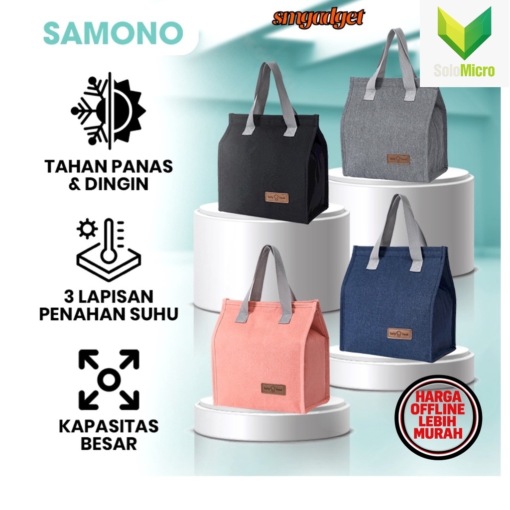 Samono Tas Bekal Makan Portable Tas Lunch Box BLB30