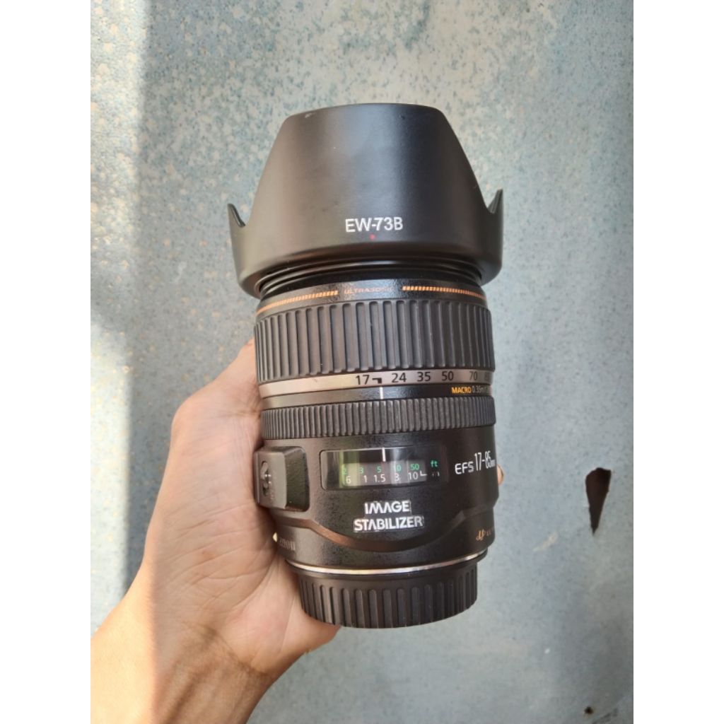Lensa canon efs 17 85mm IS USM