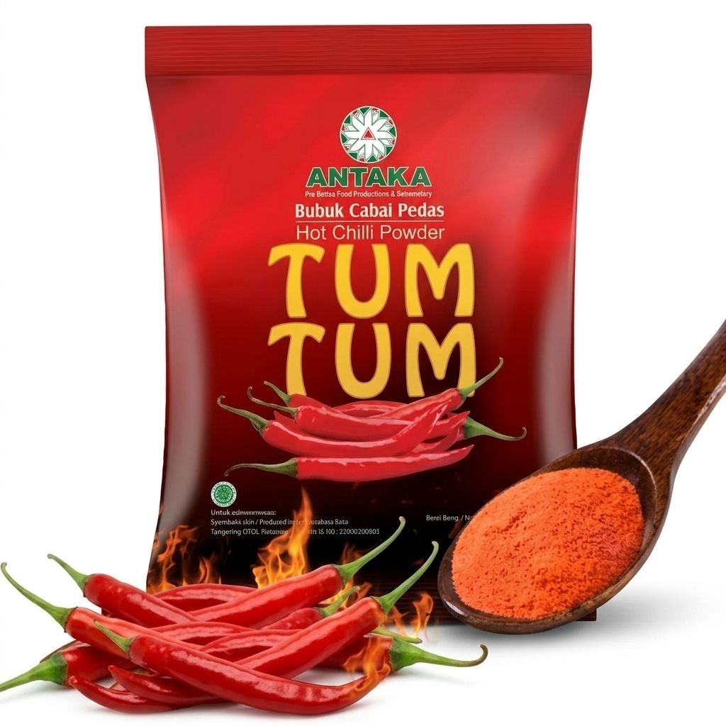 Antaka Tum Tum Bumbu Tabur Serbaguna Cabe Bubuk 100gr