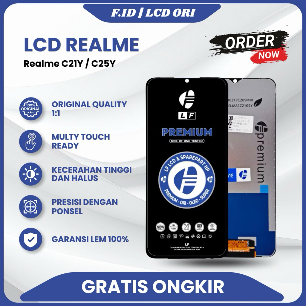 LCD REALME C21Y / C21Y ORI (GARANSI LEM) FULLSET TOUCHSCREEN