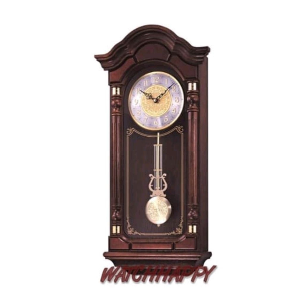 SEIKO ORIGINAL100% QXH004B Classic Dual Chime Wooden Wall Clock QXH004