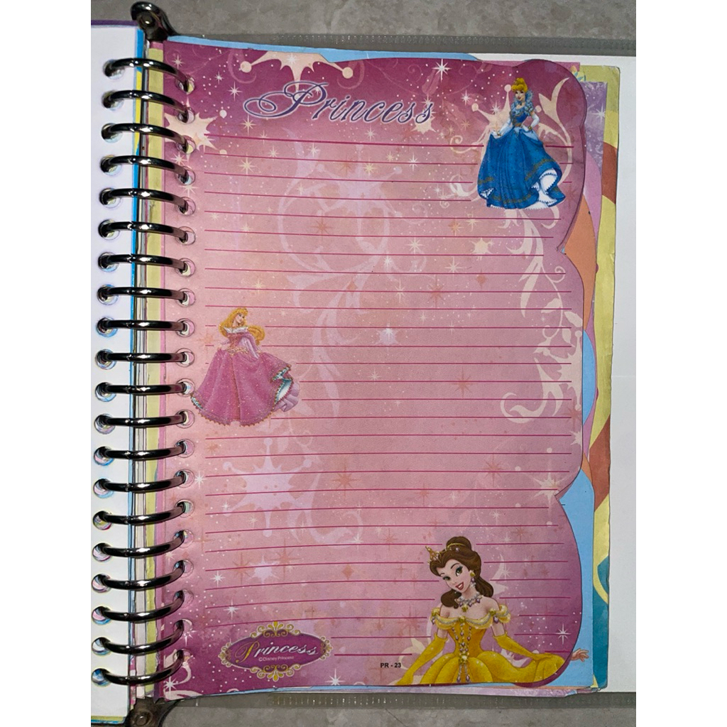 Kertas Binder File Disney Princess Little Mermaid Cinderella