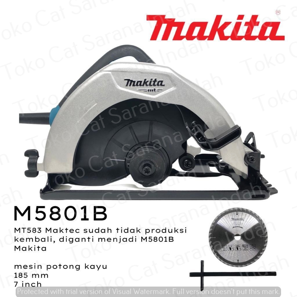 MAKITA CIRCULAR SAW / GERGAJI KAYU 7" M5801B 100% ORIGINAL