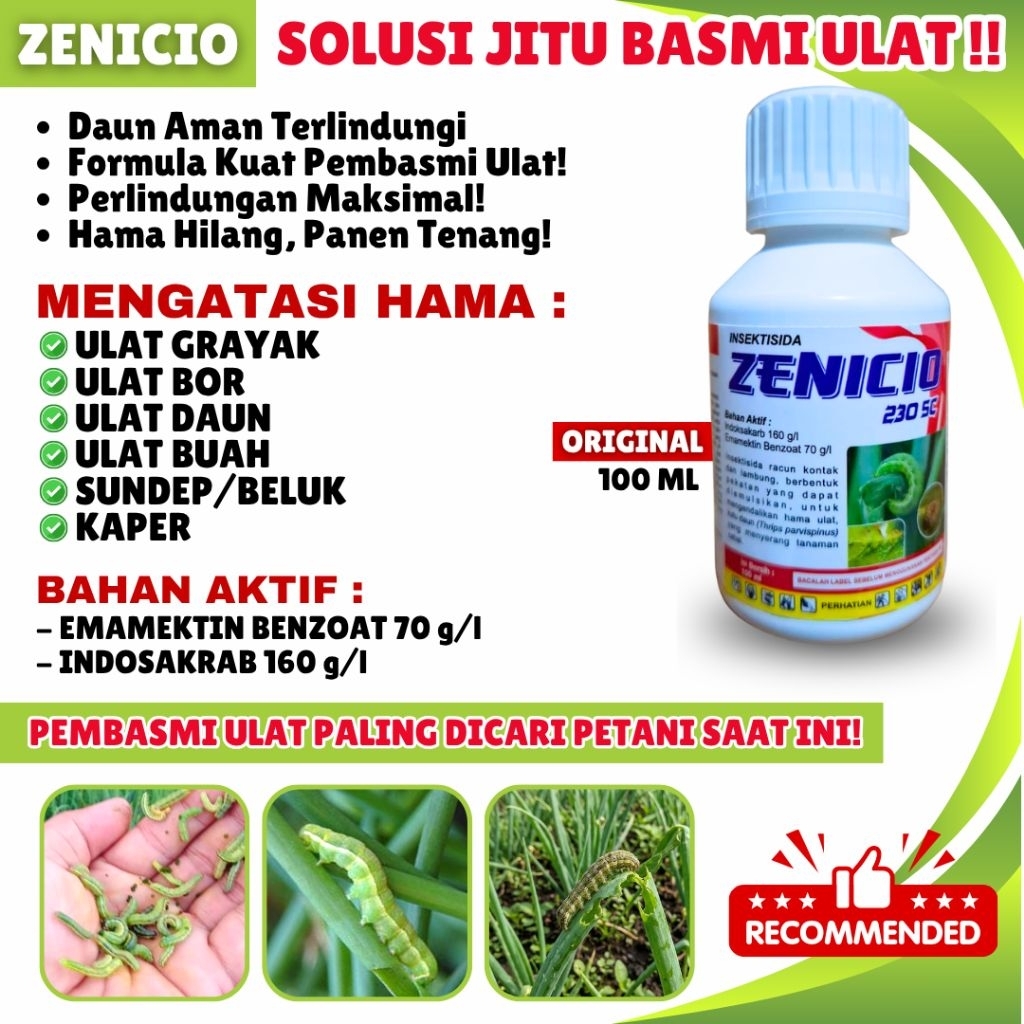 Insektisida Pembasmi Ulat Ampuh & Cepat Tuntas Zenicio