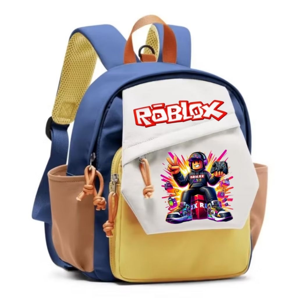 Tas Roblox Anak Paud Tk Cewek Cowok Tas Ransel Sekolah Anak Laki-laki Perempuan Tas Sekolah Anak Rob