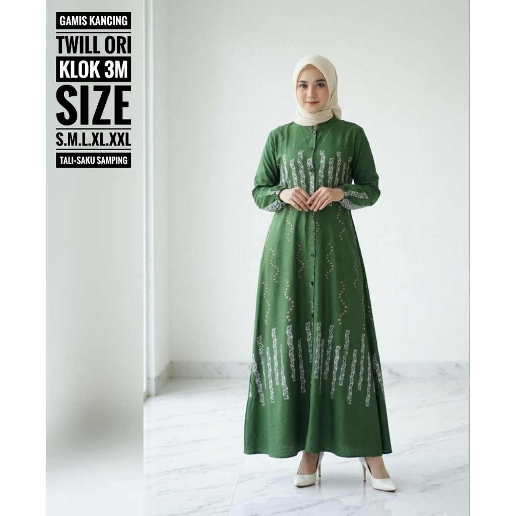 gamis rumahan batik cap khas pekalongan