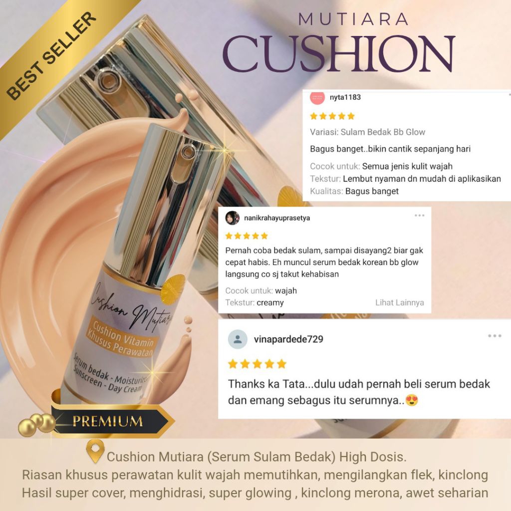 Elnino's - Korean barbie glow + Cushion mutiara beauty clinic