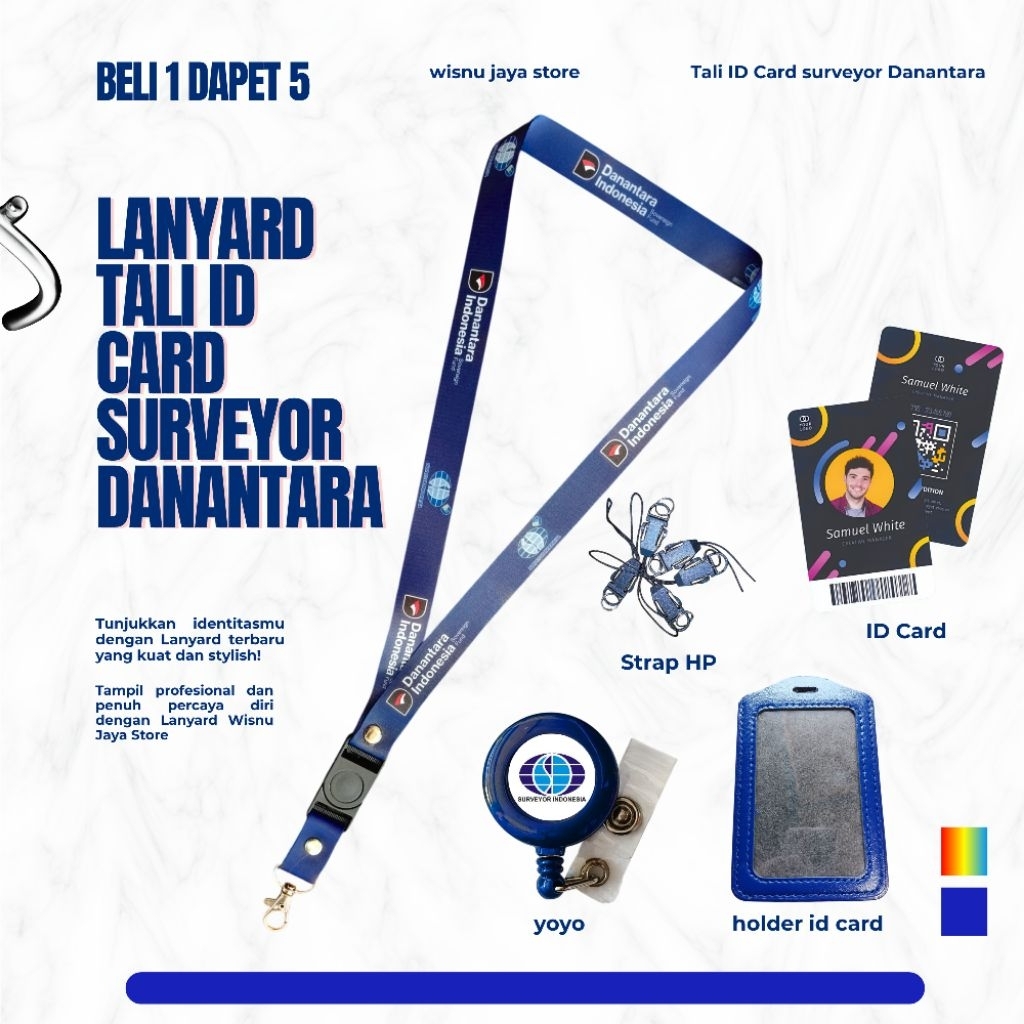 LANYARD SURVEYOR DANANTARA TERMURAH BERKUALITAS