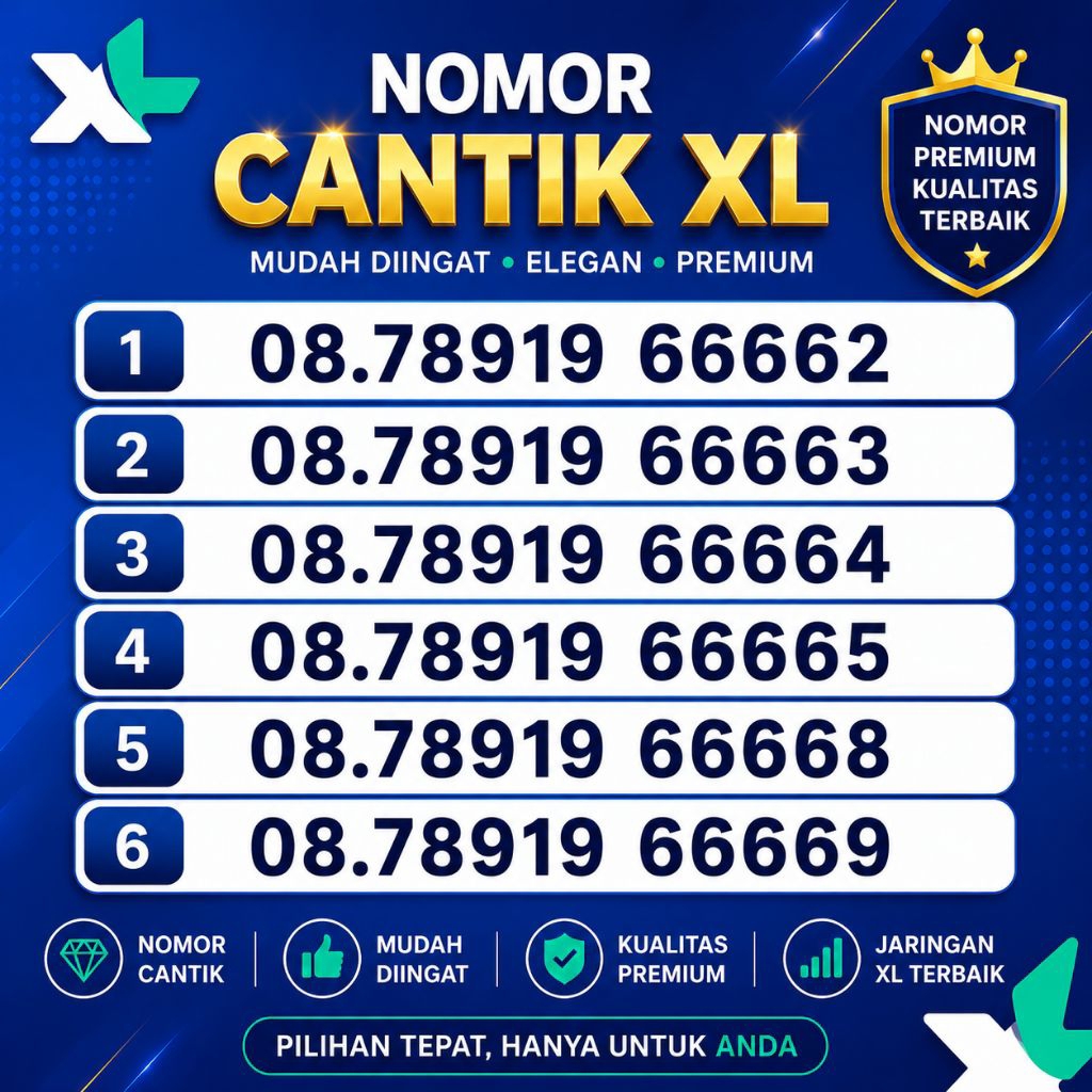 PERDANA CANTIK XL MURAH DAN RAPIH 10/11/12 DIGIT