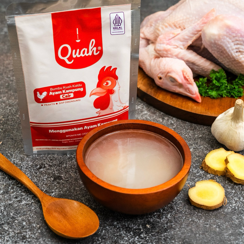 QUAH Kaldu MPASI - Kaldu Ayam Kampung Cair - NON MSG