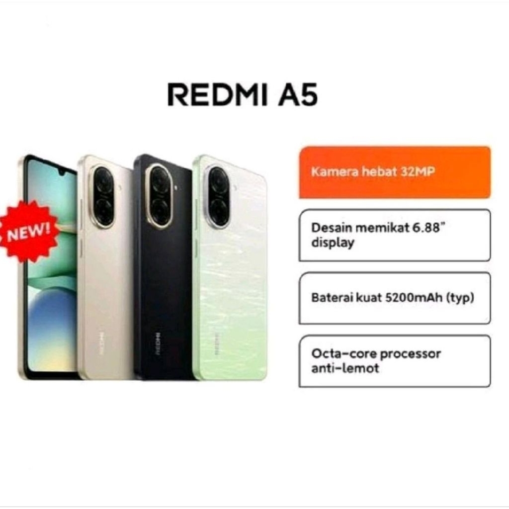 HP REDMI A3 4/128GB REDMI A3 RAM 4GB ROM 128GB RESMI
