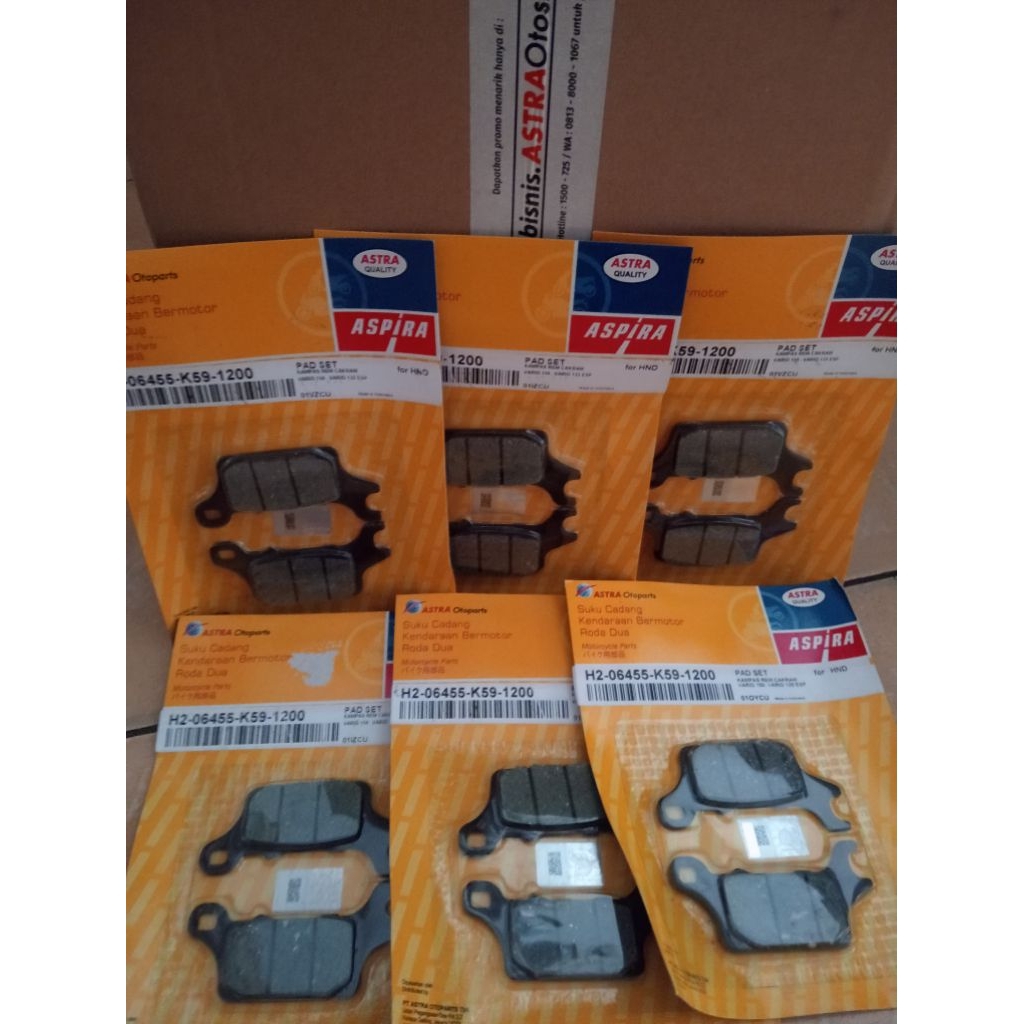 Kampas Rem cakram Aspira Vario125Esp, Vario 150