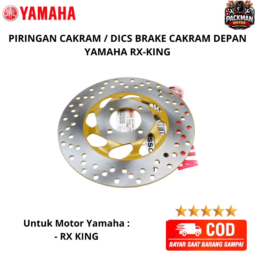 piringan cakram rx king - cakram depan rx king - piringan rx king - 3KA ori Packman motor