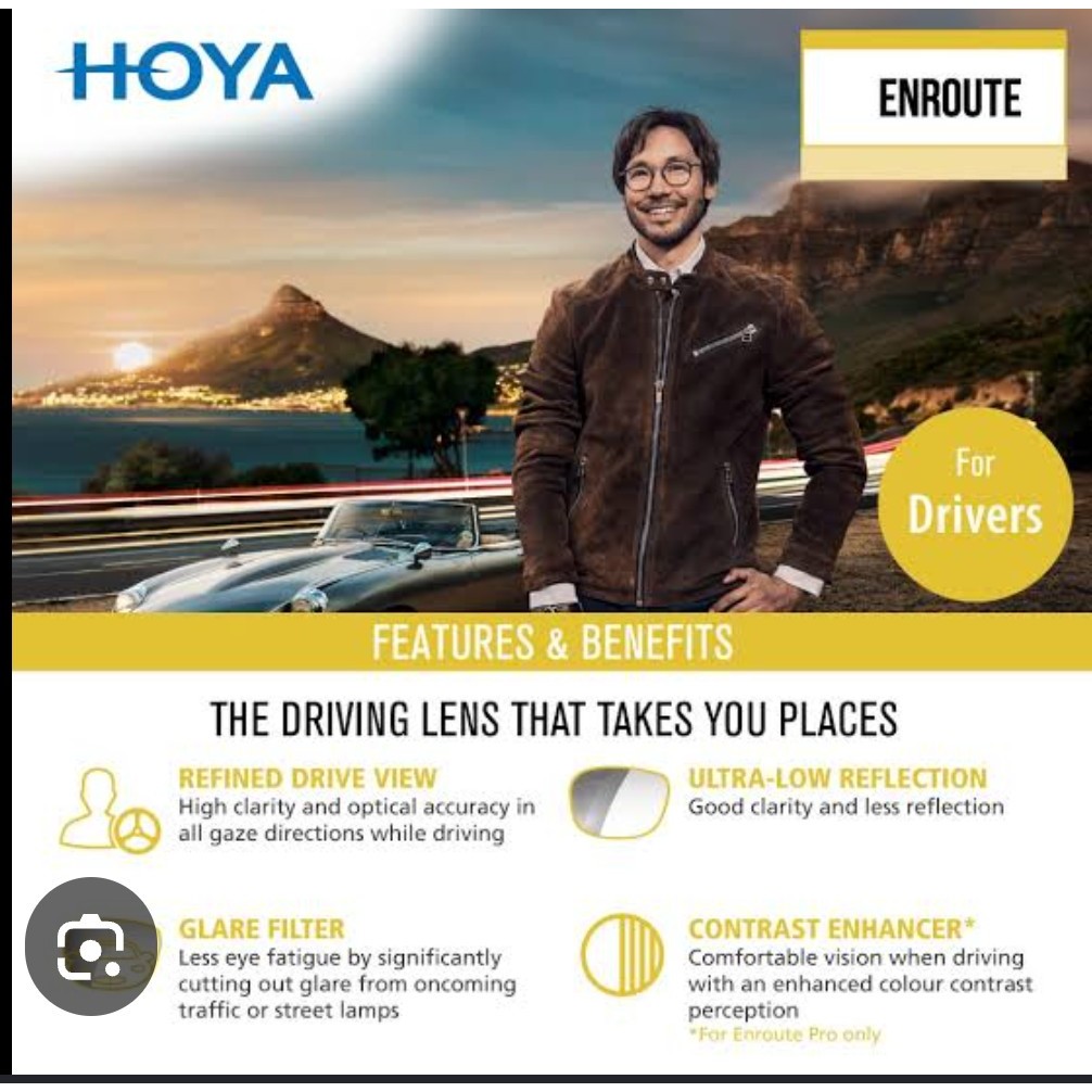 LENSA DRIVING HOYA ENROUTE - SINGLE VISION / PROGRESIF ENROUTE PRO