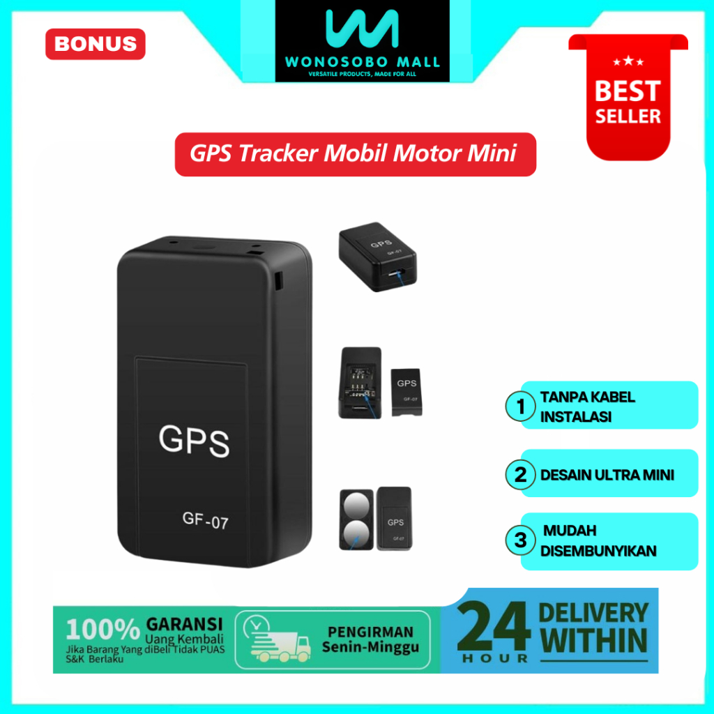 GF09 GF07 GPS Tracker Mobil Motor Mini Recording Voice Alat Sadap GSM