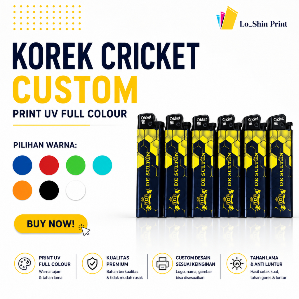 korek custom/ Korek Cricket custom/ korek cricket promosi/ korek cricket Custom logo/ korek cricket 