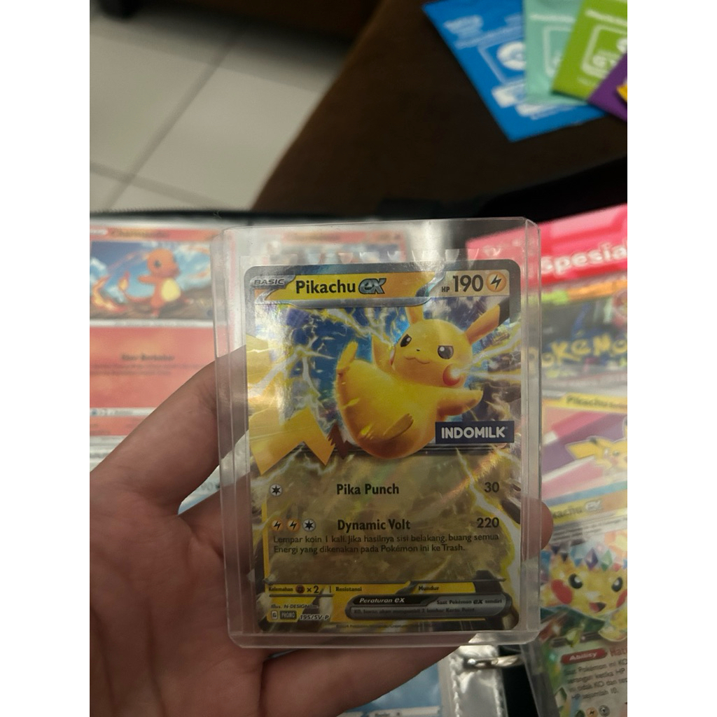 Kartu Pokemon Pikachu Indomilk LANGKA