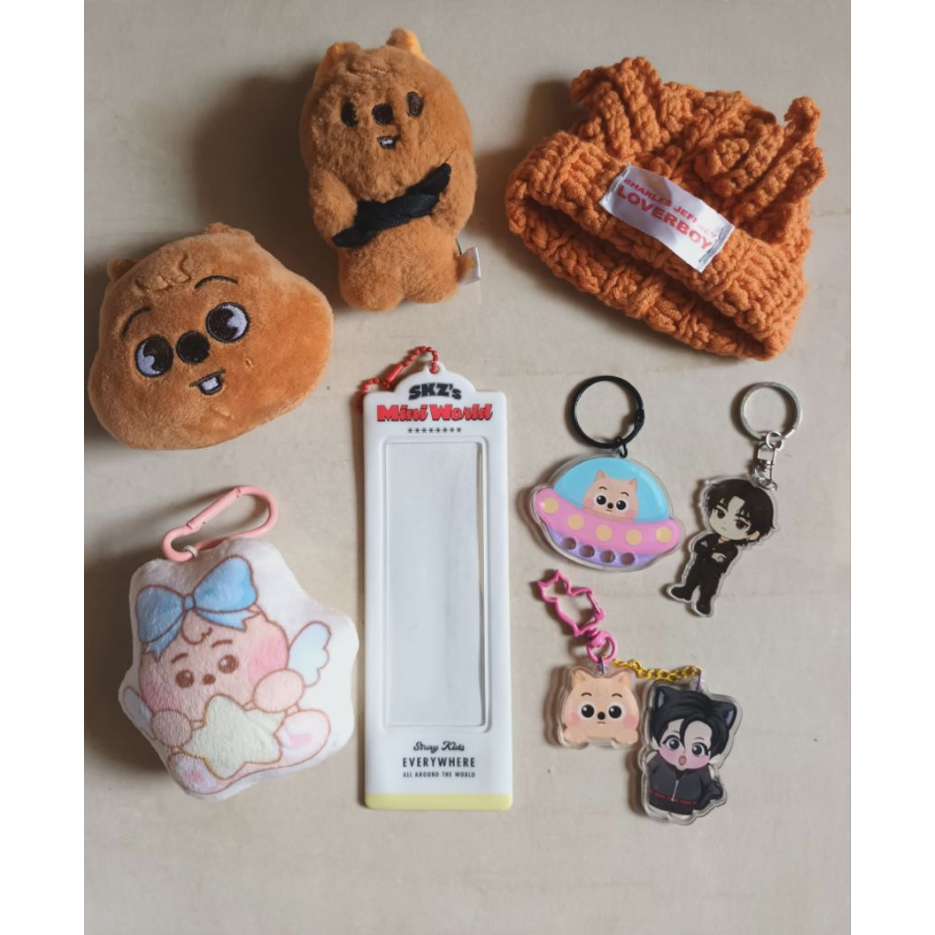 Preloved Keychain Keyring Stray Kids Han Quokka SKZ SKZOO Fanmade Doll Photostrip Holder