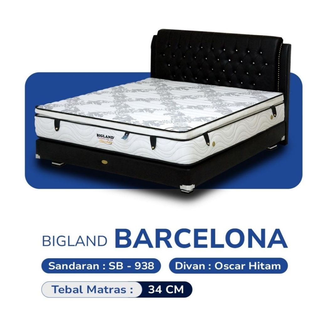 spring bed springbed bigland barcelona 180x200 160x200